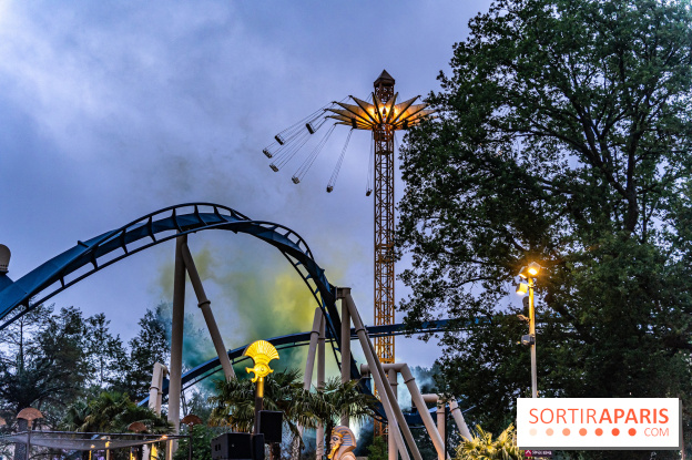 Parc Astérix : inauguration de la Tour Numérobis avec Jamel Debbouze