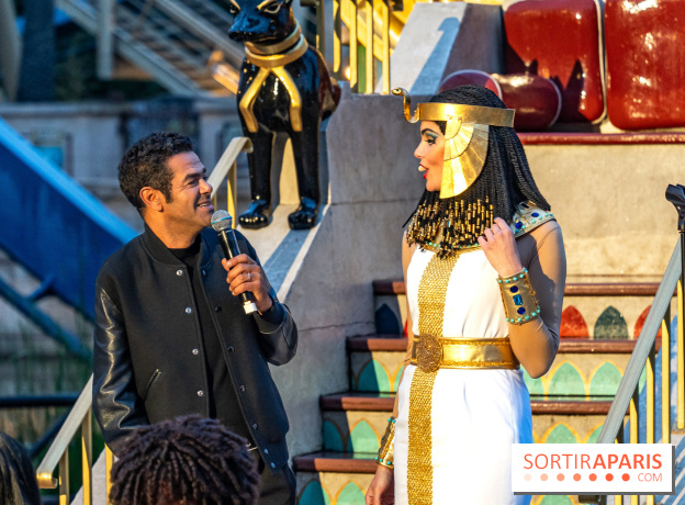Parc Astérix : inauguration de la Tour Numérobis avec Jamel Debbouze