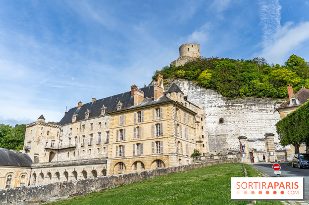 Le Château de la Roche Guyon, le château troglodyte dans le Val-d'Oise - 95 -  vue façade