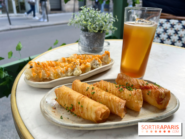 Bar Talaé - Halloumi croustillant, enoki en tempura