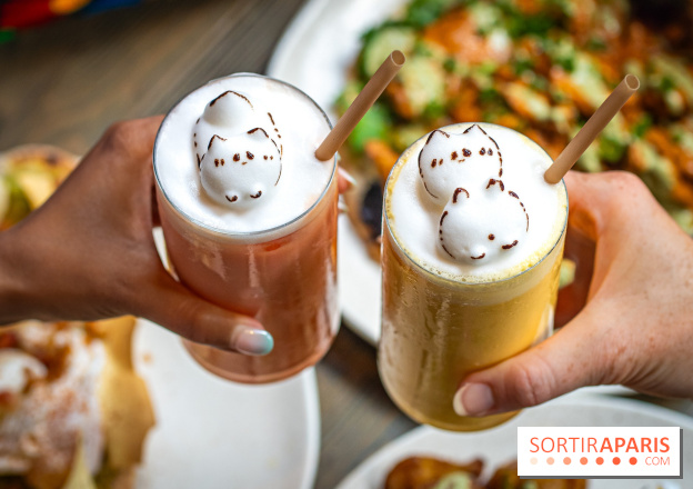 Brunch indien à Paris par Baranaan et Pingwoo -  lassis rose et mangue