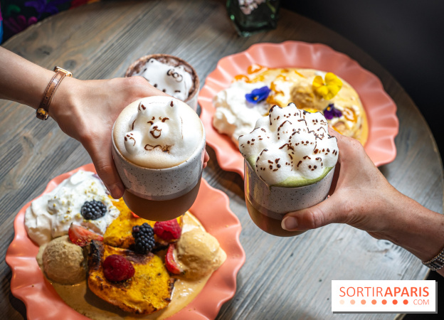 Brunch indien à Paris par Baranaan et Pingwoo -  Latte chat 3D