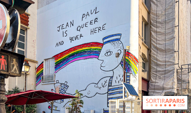 Fresque Pepo Moreno pour Jean-Paul Gaultier - Mois des Fiertés