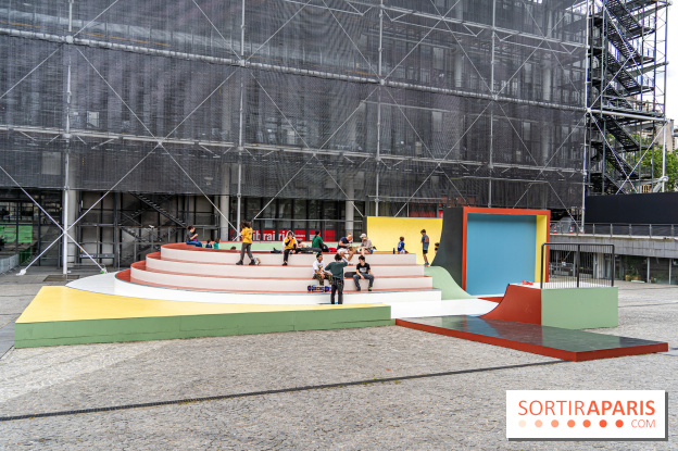 Cycloïde Piazza, le skatepark et œuvre d’art de Raphaël Zarka au Centre Pompidou - A7C8535