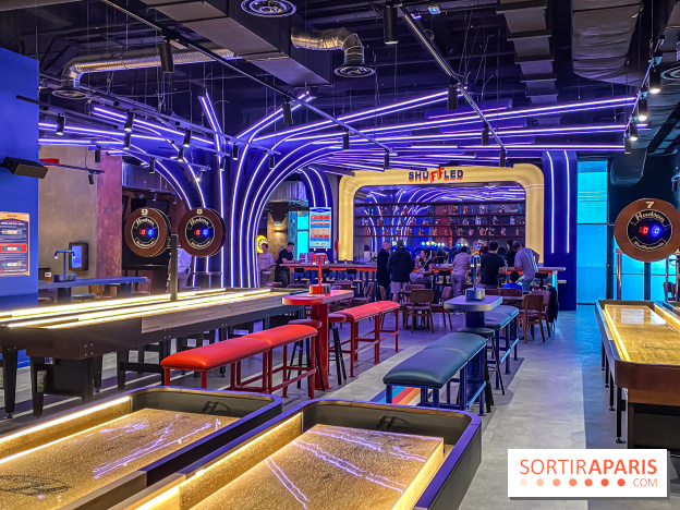 Shuffled, l'enseigne de shuffleboard à Boom Boom Villette - IMG 8529