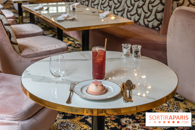 Le Café et la Pâtisserie Pierre Hermé à Versailles - Hôtel Les Lumières - pâtisserie et thé glacé ispahan