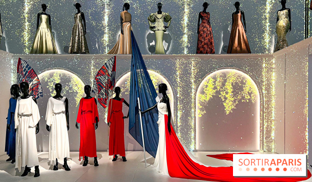 JO paris 2024 : Les tenues de scène de Lady Gaga, Aya Nakamura et Céline Dion exposées à la Galerie Dior  - image00016