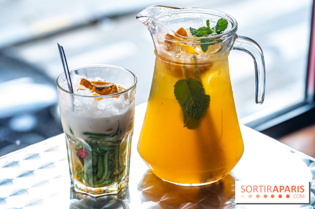 Viet 1331, le restaurant karaoké vietnamien immersif du 13e - dessert 3 couleurs - thé glacé