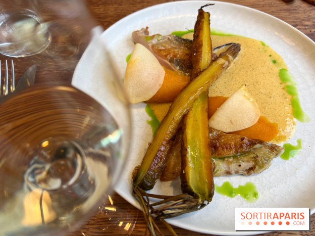 Erso - Pintade, patade douce, carottes fanes, pickles