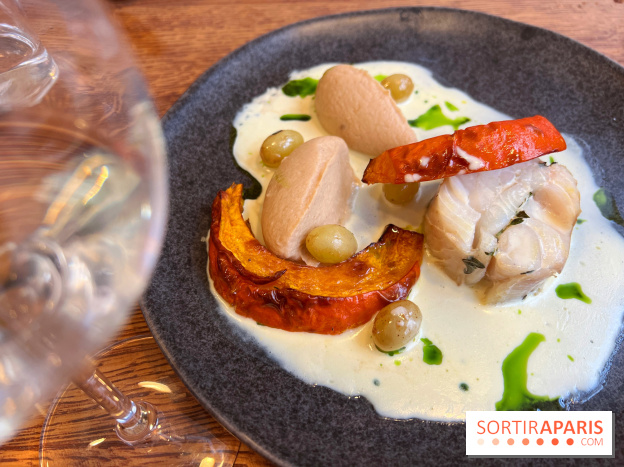 Erso - Lieu jaune, potimarron, sauce vin blanc