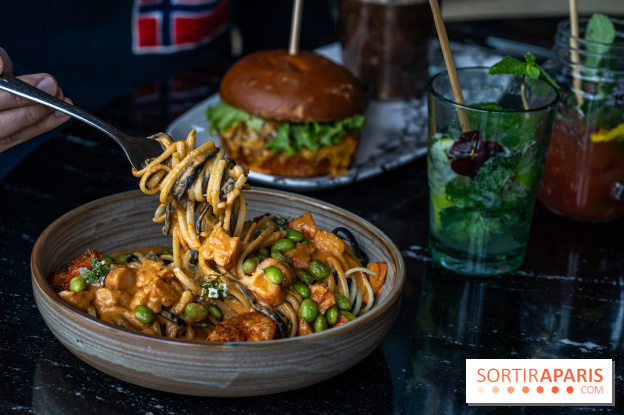 Bo Ranch, le restaurant - bar, site événementiel et lieu de compétition de Reining -  pâtes aux gambas