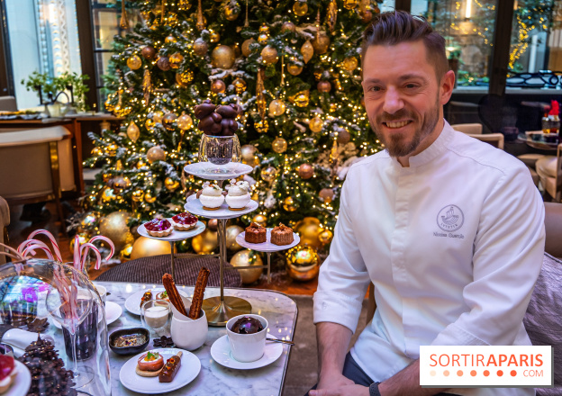 Le sublime tea time de Noël du Lutetia 2024 par Nicolas Guercio - les photos - le chef