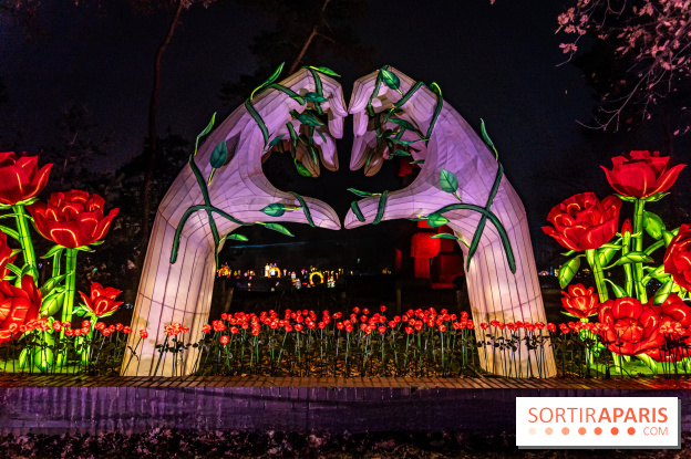 L'Odyssée Lumineuse 2024, le parcours de lumières au Parc Floral - les photos - amour - love - Saint-Valentin