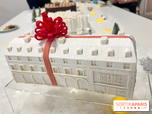 Bûches de Noël 2024 Bo&Mie - Un flocon à Paris