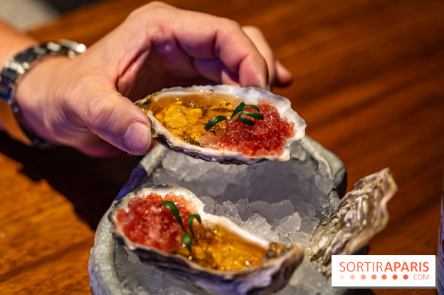 Pink Koï Paris - restaurant japonais -  Kaki Kajitsu su - huitres