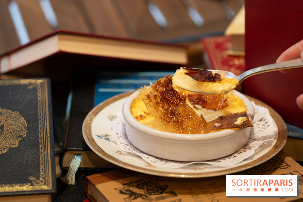 Le Bistro des Livres, le restaurant français pour les amoureux des bouquins -  crème brûlée
