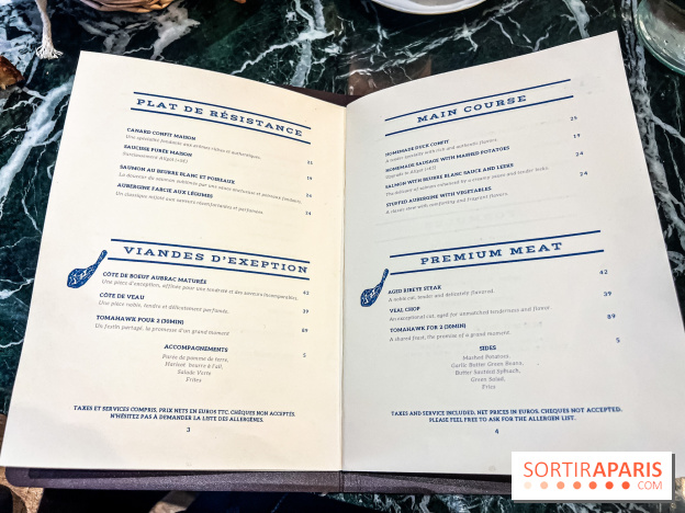 Le Bistro des Livres, le restaurant français pour les amoureux des bouquins - carte - menu