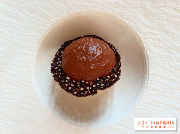 Le Pergolèse - Dessert chocolat, algues rouges poivrées