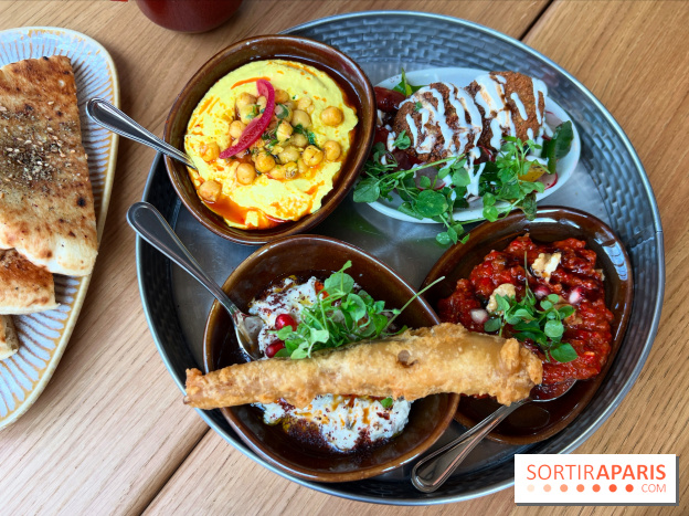 Amanie - Houmous, caviar d'aubergines, pain pita