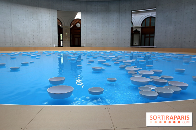Clinamen, nos photos de l'une installation aquatique et musicale à la Bourse de Commerce - Clinamen Bourse de Commerce 3