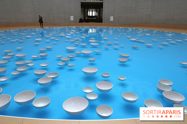 Clinamen, nos photos de l'une installation aquatique et musicale à la Bourse de Commerce - Clinamen Bourse de Commerce 8