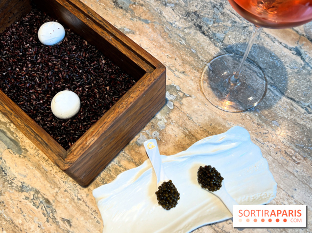 Restaurant Alan Geaam - Meringue de caviar et labneh