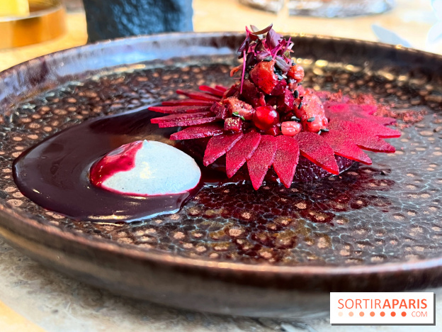 Restaurant Alan Geaam - Le Thon rouge Betterave, sésame noir, épices kamouneh