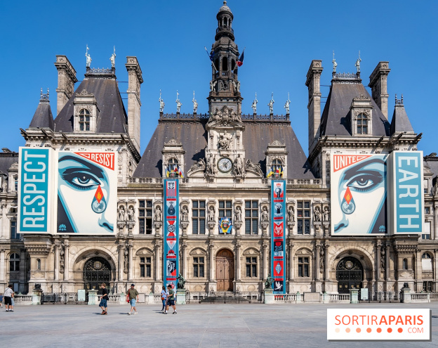 Hôtel de Ville - De Paris à Belem - Forêt Urbaine - Obey  - A7C03043