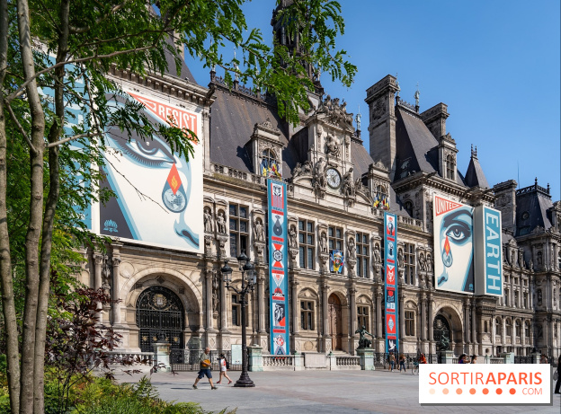 Hôtel de Ville - De Paris à Belem - Forêt Urbaine - Obey  - A7C03044
