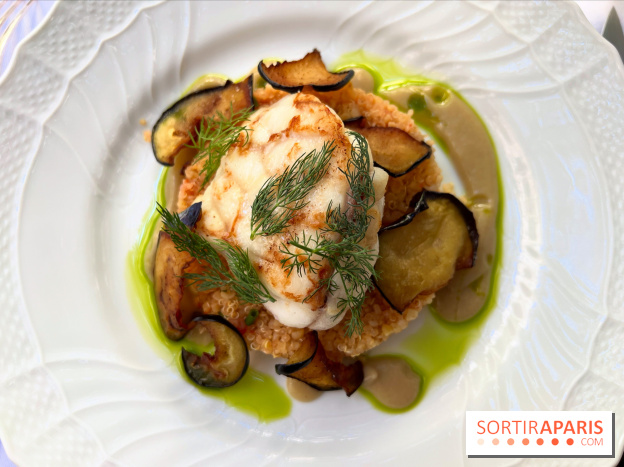 Patio terrasse La Réserve Paris - Lotte et quinoa