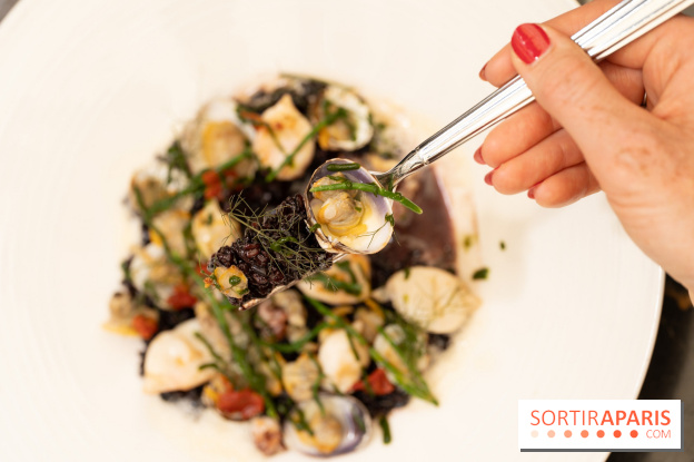Maison Delano restaurant et terrasse cachée Paris 8e - Coquillages au riz vénéré