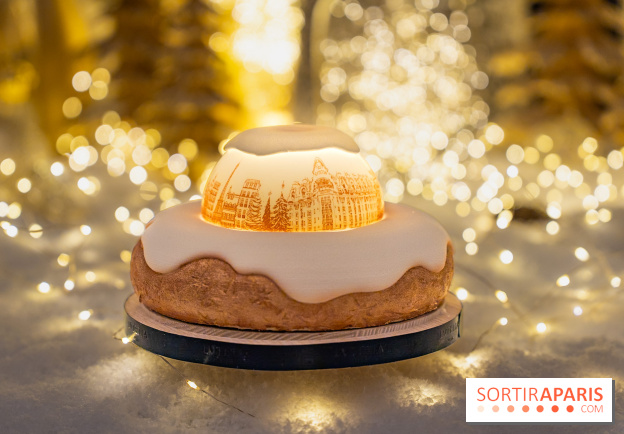 la Bûche de Noêl du Mandarin Oriental Lutetia aux Lumières de Paris