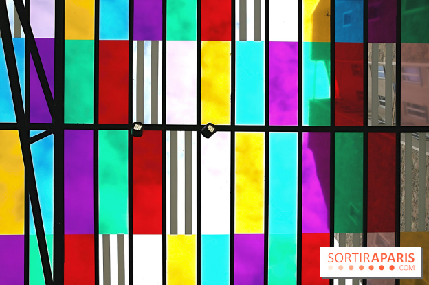 Daniel Buren et Miles Greenberg, nos photos de l'expo au Reiffers Art Inititiatives à Paris 