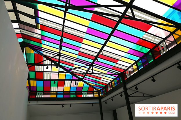 Daniel Buren et Miles Greenberg, nos photos de l'expo au Reiffers Art Inititiatives à Paris 