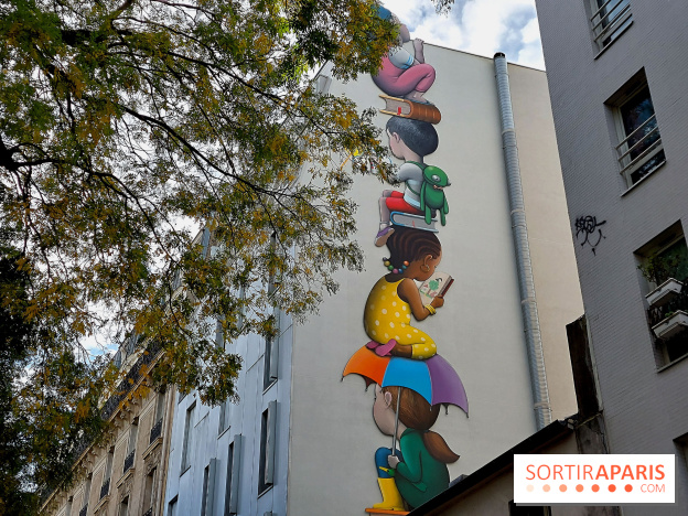 Seth, les photos de son œuvre murale à Belleville