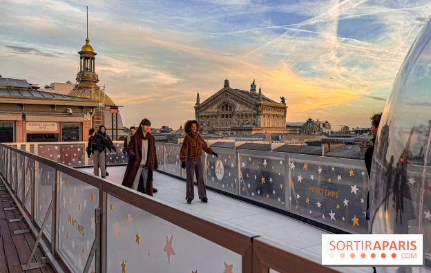 Noël 2025 au Printemps Haussmann : une patinoire gratuite au sommet du grand magasin