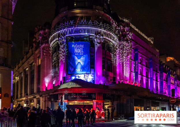 Inauguration des vitrines de Noël du BHV Marais à Paris 2025 avec Vincent Niclo et Vitaa - photos
