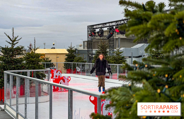 Noël 2025 aux Galeries Lafayette Haussmann : une patinoire éphémère sur les toits de Paris