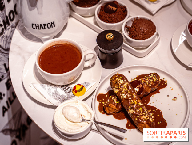 salon de thé chocolatier Chapon Saint-Germain-En-Laye - Yvelines:  chocolat chaud et gourmandises - photos