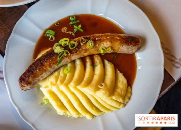Le petit bouillon de la gare à Asnières-sur-Seine - photos - purée saucisse