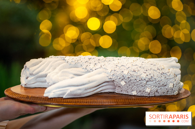 Le tea time de Noël du George V 2025, les photos - buche de noël