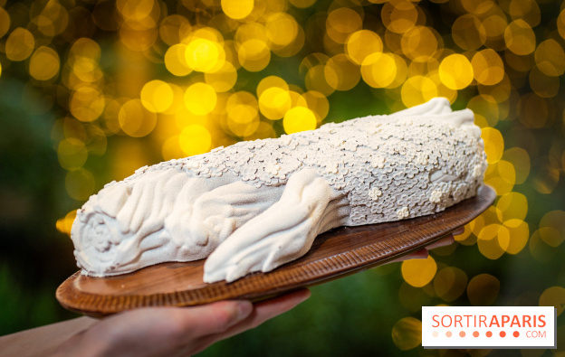 Le tea time de Noël du George V 2025, les photos - buche de noël