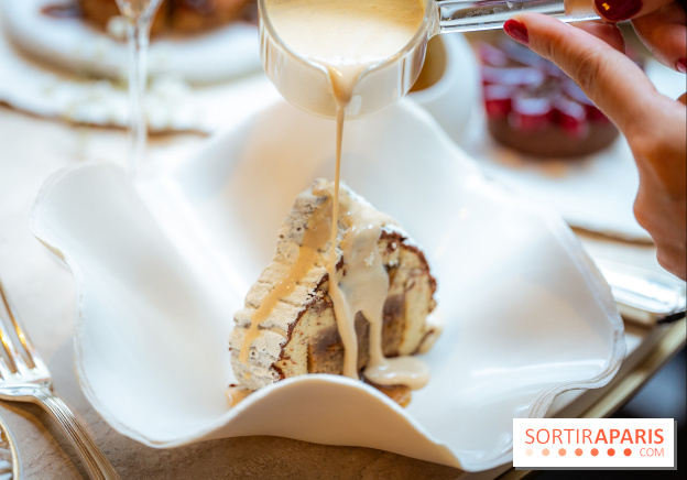 Le tea time de Noël du George V 2025, les photos - buche de noël