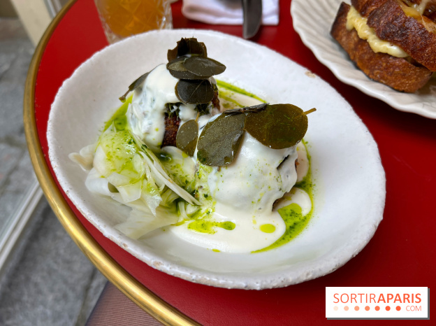 Chez Carrie - Polpette de courge, shiitake, ricotta fumée
