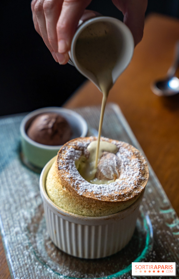 Les 110 de Taillevent, le restaurant traditionnel en accords mets et vins - photo - soufflé pistache