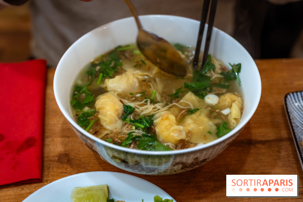 Cơm Niêu Quán, le nouveau restaurant vietnamien Paris 13e - soupe de raviolis de crevettes et nouilles