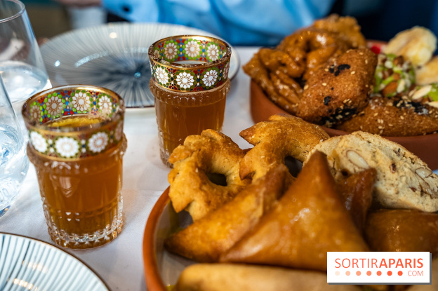 Gamra, le restaurant marocain Paris 17e - pâtisseries orientales - thé vert