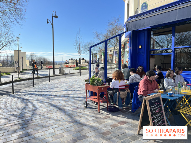 Moncœur Belleville - Terrasse vue Paris