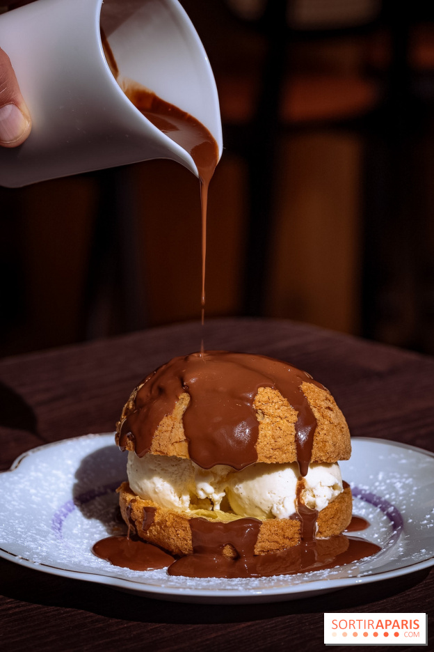 L'Auberge Nouvelle restaurant à Tremblay-sur-Mauldre dans les Yvelines - photos - chou profiterole 