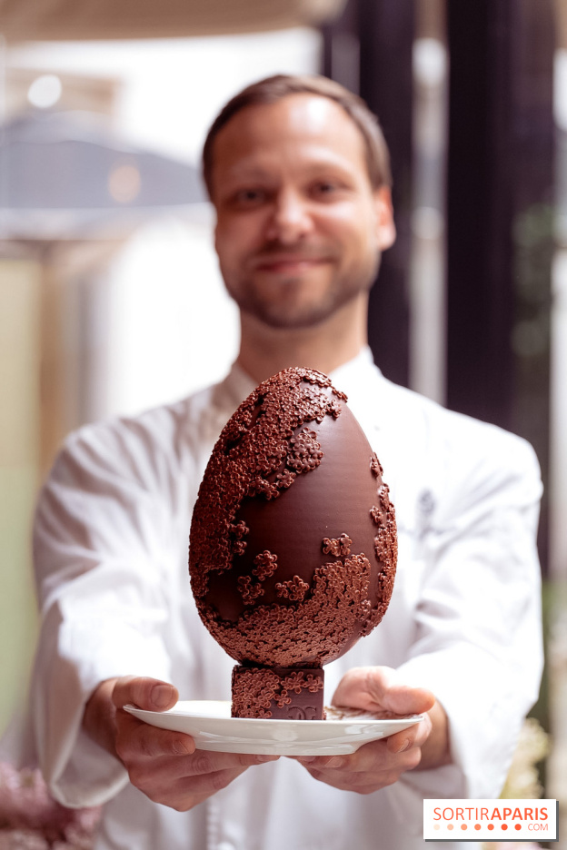 L'Oeuf de Pâques floral du George V Paris 2026 par Michael Bartocetti - les photos  - chef